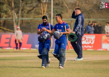च्याम्पियन बनिसकेको स्कटल्याण्डविरुद्व नेपालको सानदार जित