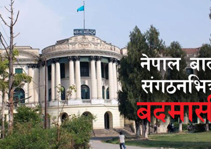 नेपाल बाल संगठनको जग्गामा विशाल ग्रुपको रजाँई