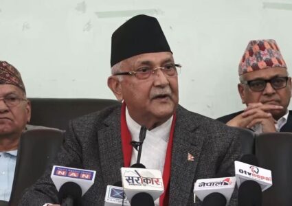 लडाकु शिविरको भ्रष्टाचार छानबिन गर्न अख्तियारलाई केपी ओलीको आग्रह