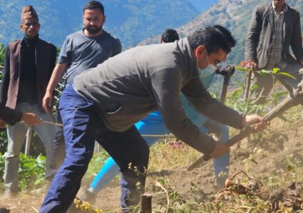 प्रदीप पौडेलको नेतृत्वमा कांग्रेसले सुरु गर्यो भूकम्प प्रभावित क्षेत्रमा आवास निर्माणको काम