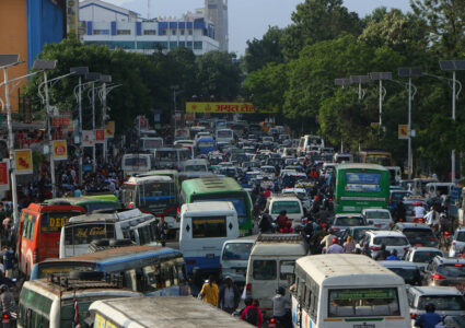 त्रिविको दीक्षान्तले काठमाडौंको ट्राफिक व्यवस्था अस्तव्यस्त