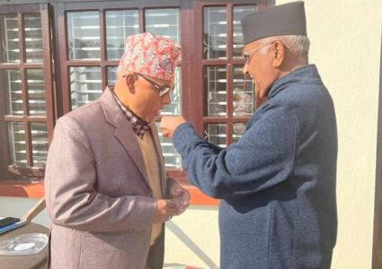 सांसद कोइरी र केपी ओलीबीच भेटवार्ता