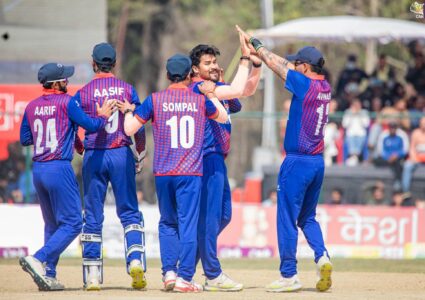 नामिबियाविरुद्ध नेपालको संघर्षपूर्ण जित, फाइनल पुग्ने सम्भावना कायमै