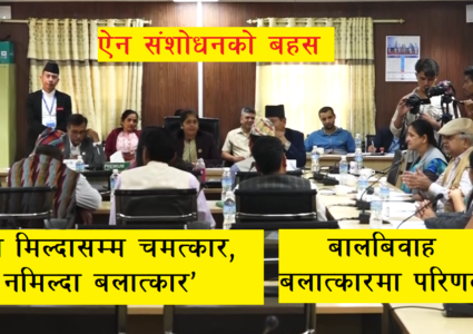 बलात्कार र करणीसम्बन्धी कानुनले पुरुषलाई अन्याय गरेको सांसदहरुको ठहर