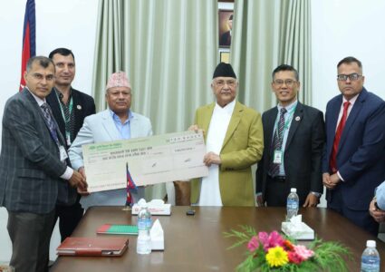 प्रधानमन्त्रीसमक्ष उद्धार कोषमा एकैदिन साढे तीन करोड हस्तान्तरण