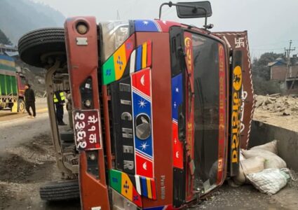चितवनमा मिनीट्रक दुर्घटना हुँदा १९ वटा चौपाया मरे