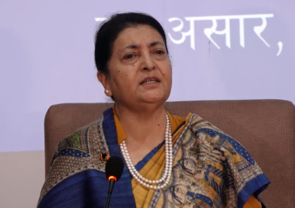 संसद विघटन दबाबमा परेको गरेको थिइन : विद्यादेवी भण्डारी
