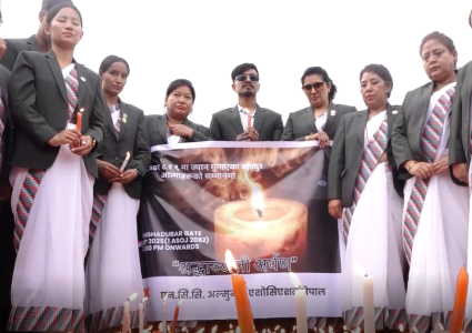 राष्ट्रिय शोक दिवस : जेनजी शहीदको सम्झनामा दीप प्रज्वलन