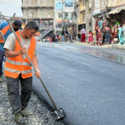 काठमाडौं महानगरपालिकामा धुलोरहित सडक कार्यक्रम धमाधम