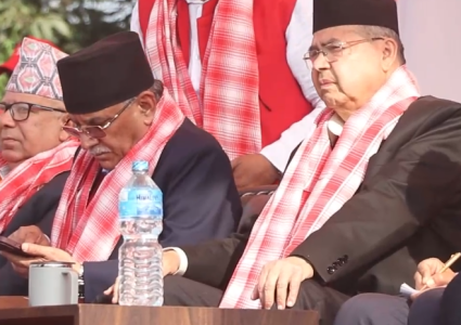 देश दौडाहामा नेपाली कम्युनिष्ट पार्टी : प्रचण्ड, माधव र झलनाथ…