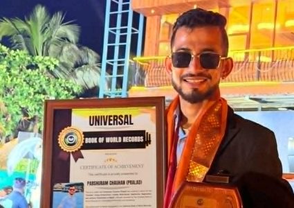 नेपाली युवा उद्यमी परशुराम चौहान ‘प्रलाद’लाई अन्तर्राष्ट्रिय ‘Universal Book of World Records’ सम्मान